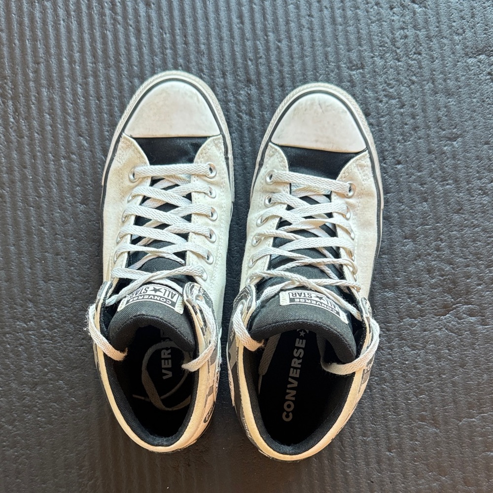 Converse All Star High-Tops in Black and Cream
